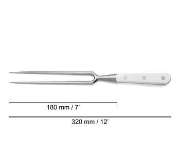 Fourchette à découper Riviera Blanc 2