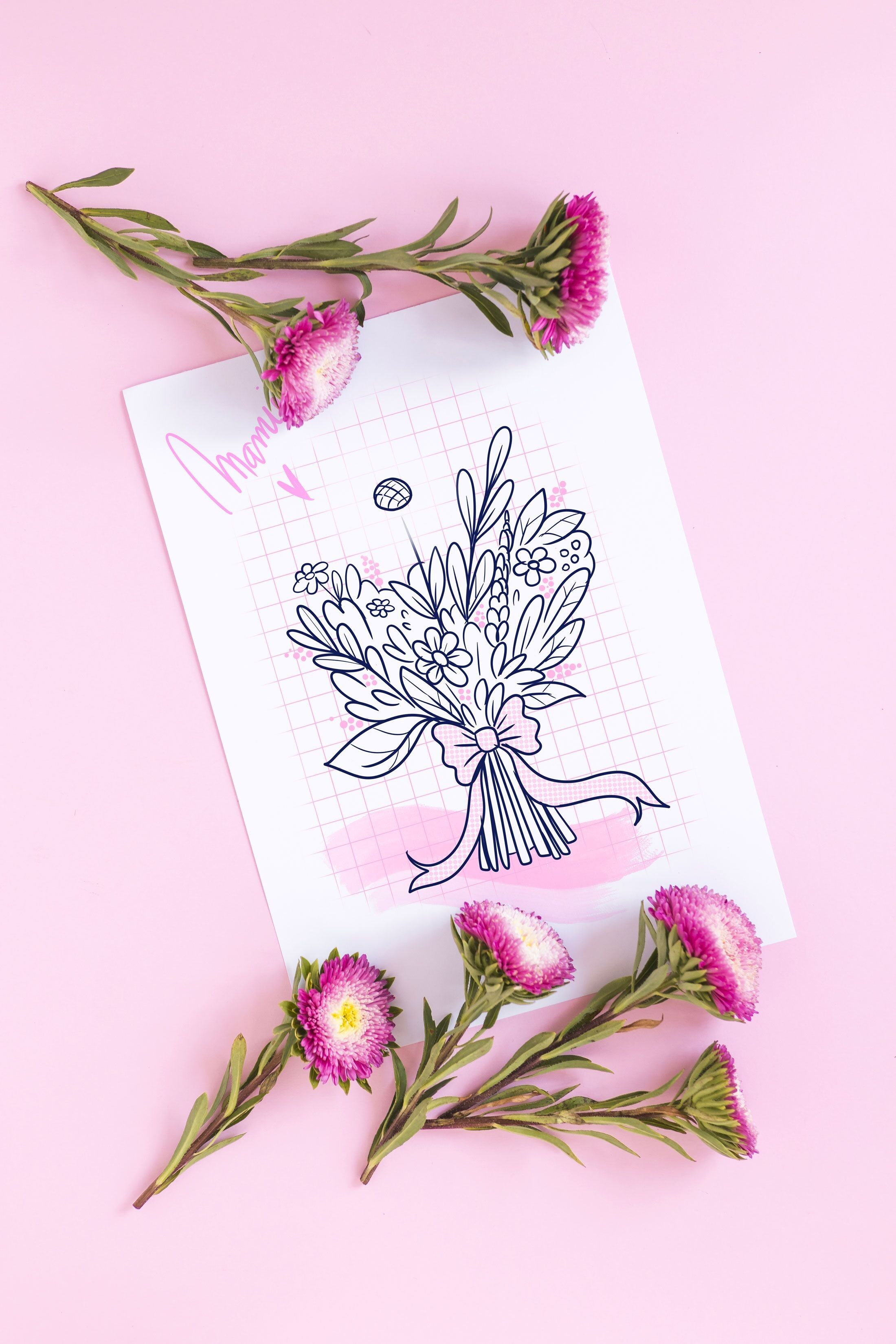 Biglietto con stampa - Festa della mamma, regalo della nonna