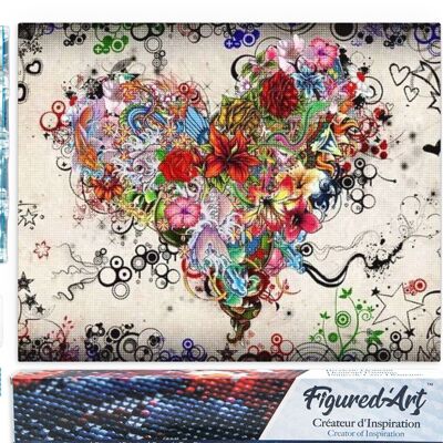 5D Diamond Embroidery Kit - Diamond Painting DIY Heart Graffiti