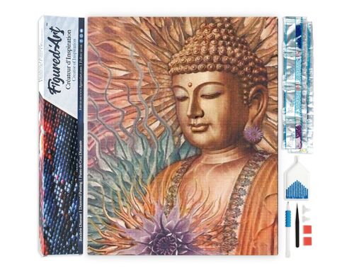 Kit de Broderie Diamant 5D - Diamond Painting DIY Bouddha