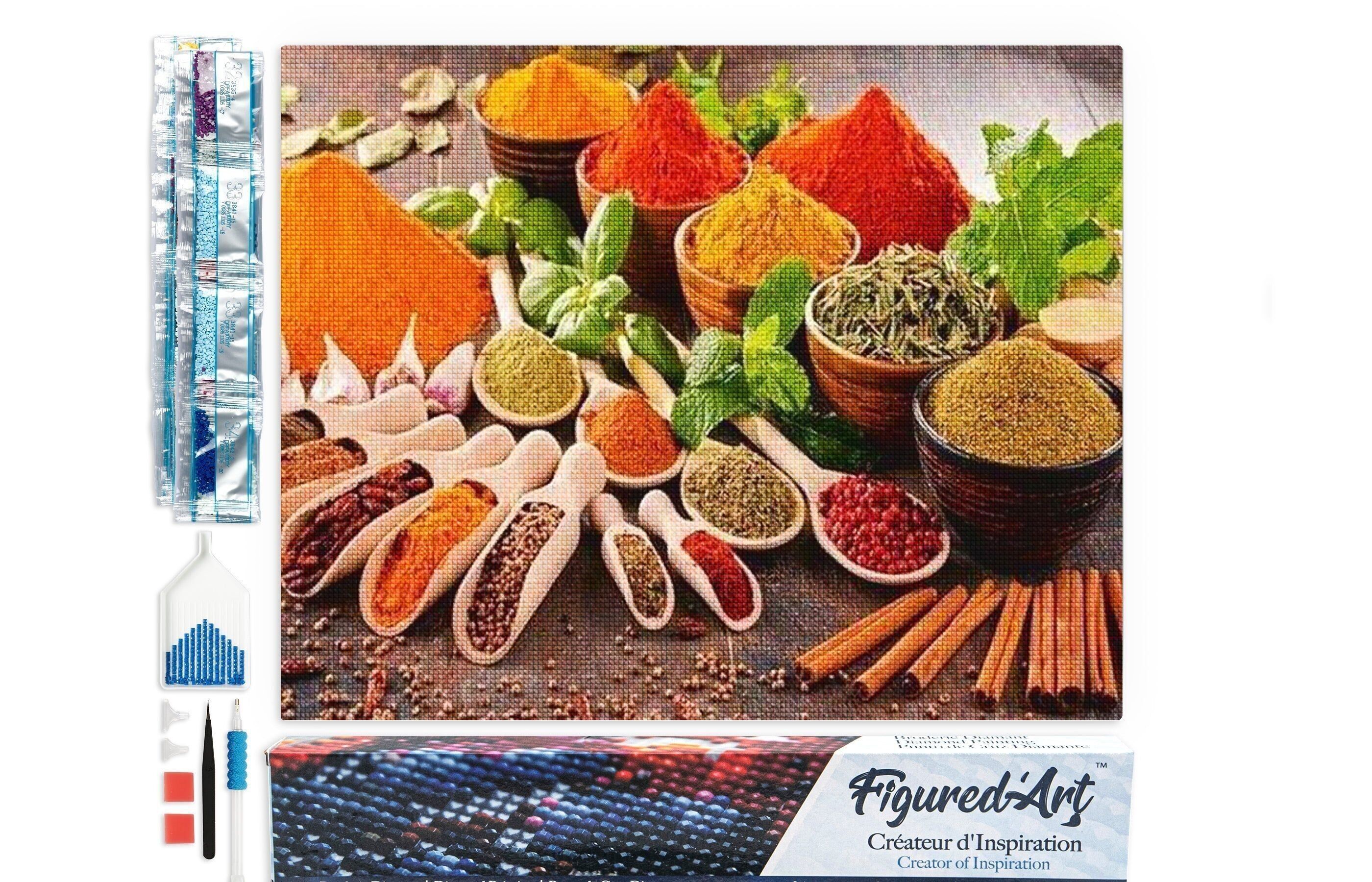 Kit de bordado de diamantes 5D - Pintura de diamantes DIY Especias