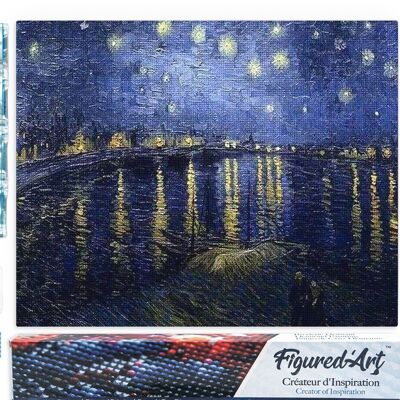 5D Diamond Embroidery Kit - DIY Diamond Painting Van Gogh Starry Night over the Rhône