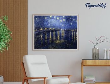 Kit de Broderie Diamant 5D - Diamond Painting DIY Van Gogh Nuit Etoilée sur le Rhône 4