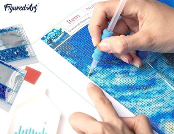 Kit de Broderie Diamant 5D - Diamond Painting DIY Chat Reflet dans la Ville 7