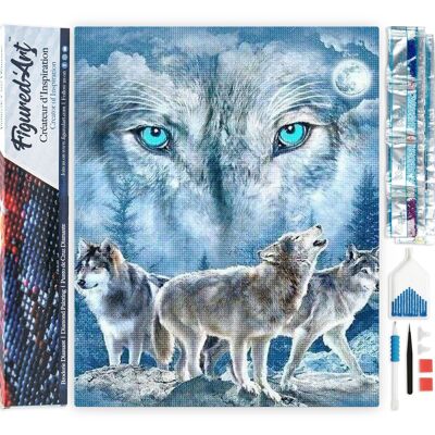 5D Diamond Embroidery Kit - DIY Diamond Painting Wolf Pack