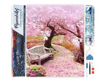 Kit de Broderie Diamant 5D - Diamond Painting DIY Chemin de Printemps 1