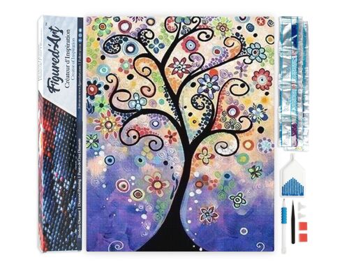 Kit de Broderie Diamant 5D - Diamond Painting DIY Arbre de Vie Design