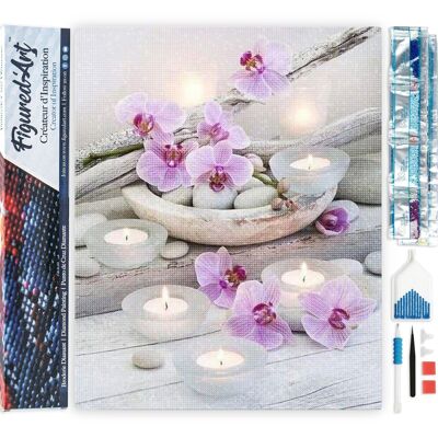 5D Diamond Embroidery Kit - Diamond Painting DIY Flowers and Candles