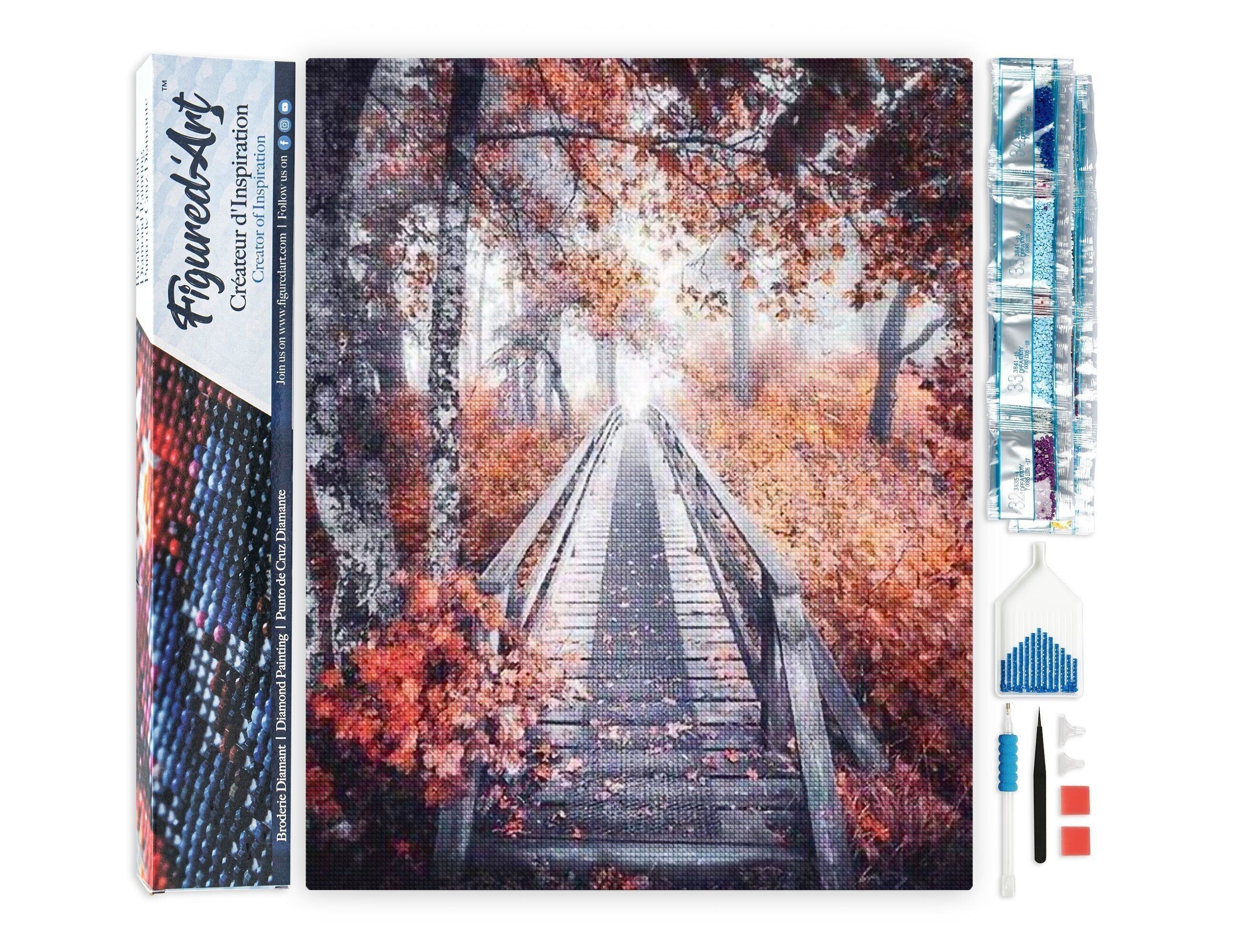 Kit de bordado de diamantes 5D - Pintura de diamantes DIY Chemin des Bois