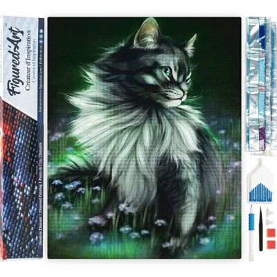 Kit de Broderie Diamant 5D - Diamond Painting DIY Joli Chat