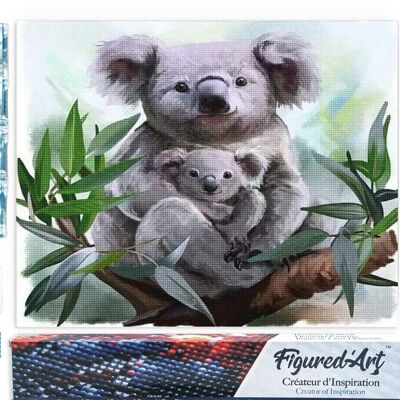5D-Diamant-Stickset – DIY-Diamantgemälde „Koala und ihr Junges“.