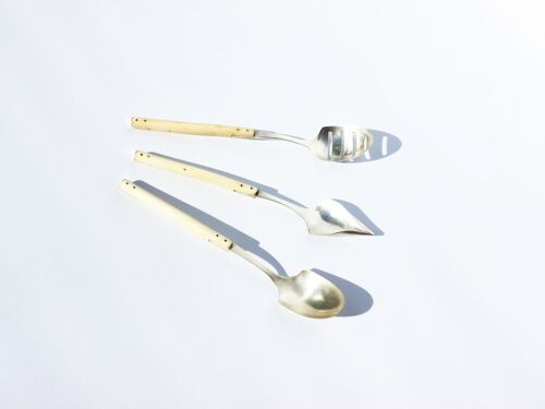 Set of Three Garnishing Spoons