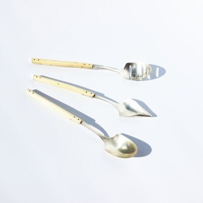 Set of Three Garnishing Spoons
