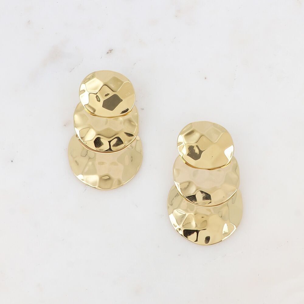 Penny-Ohrhänger – facettierte Runden