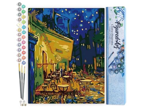 Peinture par Numéro Kit DIY - Van Gogh - Café - Toile roulée