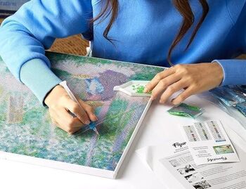 Kit de Broderie Diamant 5D - Diamond Painting DIY Tokyo Shibuya 40x50cm toile tendue sur châssis 3