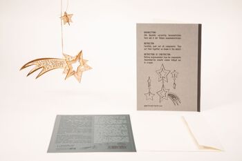 Étoile filante - Carte de voeux décorative 3D 5