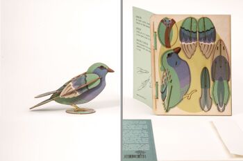 Oiseau - Carte de voeux décorative 3D 1