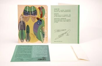 Oiseau - Carte de voeux décorative 3D 4