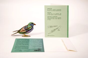 Oiseau - Carte de voeux décorative 3D 5