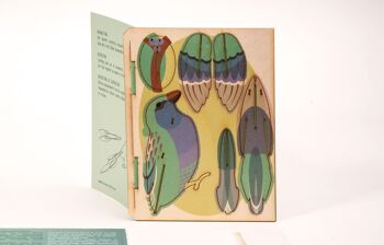 Oiseau - Carte de voeux décorative 3D 7