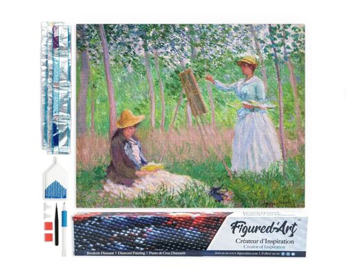 Kit de Broderie Diamant 5D - Diamond Painting DIY Dans les bois de Giverny - Monet