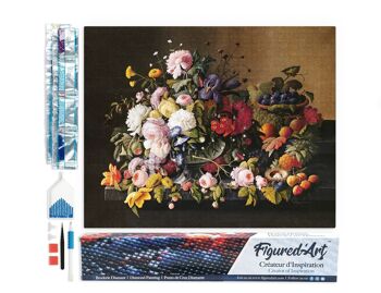 Kit de Broderie Diamant 5D - Diamond Painting DIY Fleurs et Fruits - Severin Roesen 1