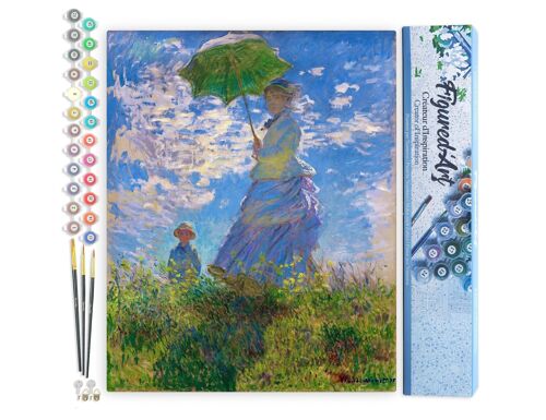 Peinture par Numéro Kit DIY - La Promenade - Monet - Toile roulée