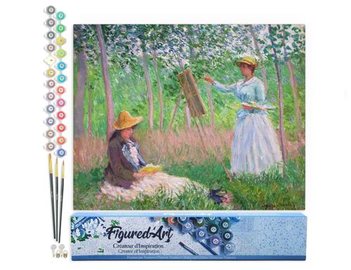 Peinture par Numéro Kit DIY - Dans les bois de Giverny - Monet - Toile roulée