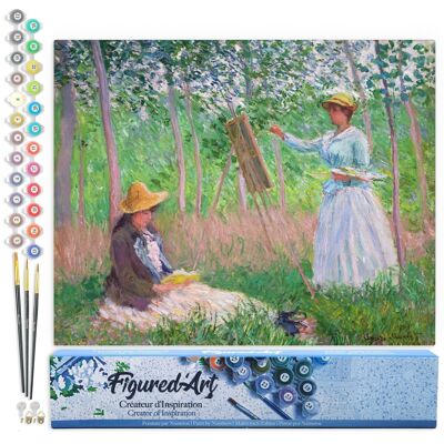Peinture par Numéro Kit DIY - Dans les bois de Giverny - Monet - Toile roulée