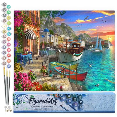 Paint by Number DIY Kit - Flower Port - Rolled Canvas