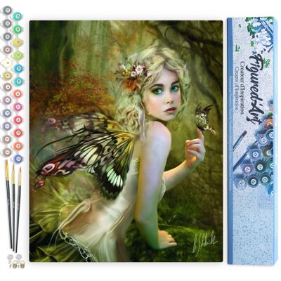 Paint by Number DIY Kit - Golden Fairy - Rolled Canvas
