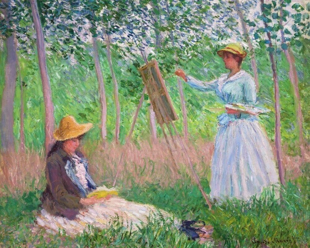 Kit ricamo punto croce fai da te - Nei boschi di Giverny - Monet