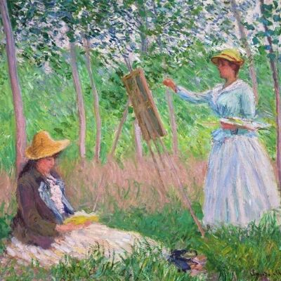 Kit de bordado de punto de cruz DIY - En el bosque de Giverny - Monet