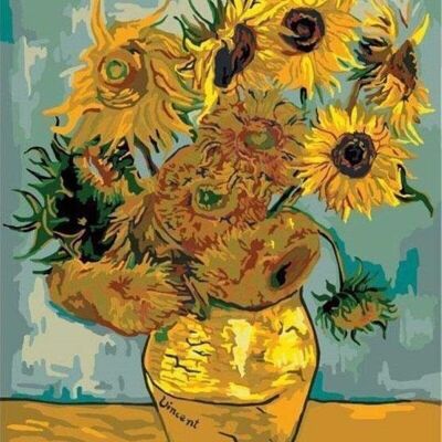 DIY-Kreuzstich-Stickset – Van-Gogh-Sonnenblumen