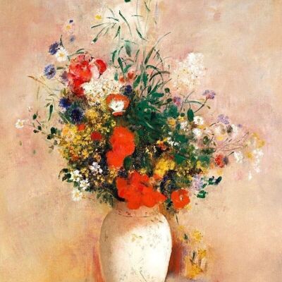 DIY Cross Stitch Embroidery Kit - Vase of Flowers - Odilon Redon