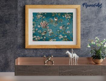 Peinture par Numéro Kit DIY - Fleurs et oiseaux 2 - toile tendue sur châssis en bois 4