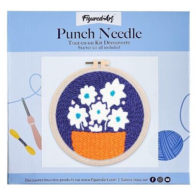 DIY Punch Needle Kit Hübscher Blumenstrauß