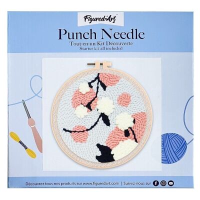DIY Punch Needle Kit Mistletoe Balls
