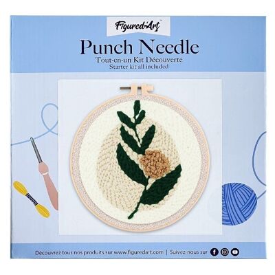 Kit Punch Needle DIY Branche fleurie