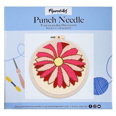 Kit Punch Needle DIY Marguerite