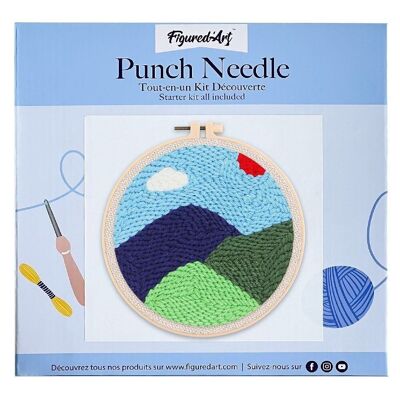 DIY Punch Needle Kit Mountains