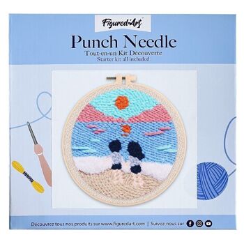 Kit Punch Needle DIY Sur la Plage 1