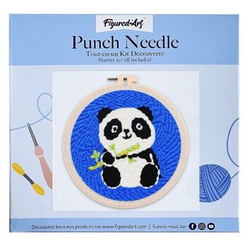 Kit Punch Needle DIY Bébé Panda 1