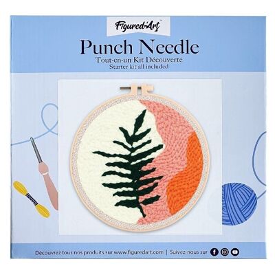 Kit Punch Needle DIY Feuille Variation 2