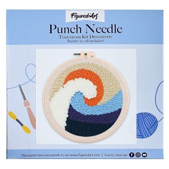 Kit Punch Needle DIY Tsunami 1