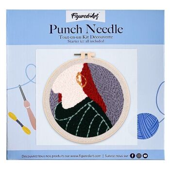 Kit Punch Needle DIY Boucle d'Oreille 1