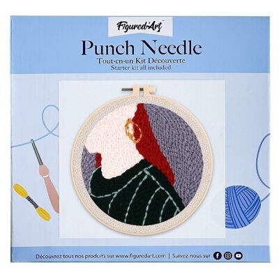 Kit Punch Needle DIY Boucle d'Oreille
