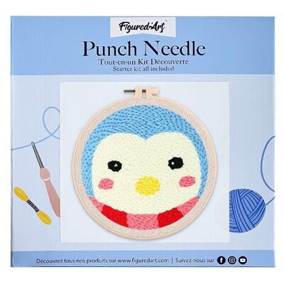 Kit Punch Needle DIY Pingouin