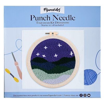 DIY Punch Needle Kit Landschaft unter den Sternen